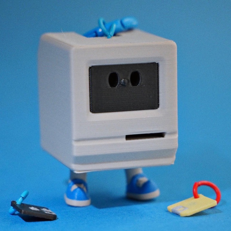 classic mac keychain (พวงกุญแจแมคคลาสสิค ขาด้อดแด้ก) Akirart x hue