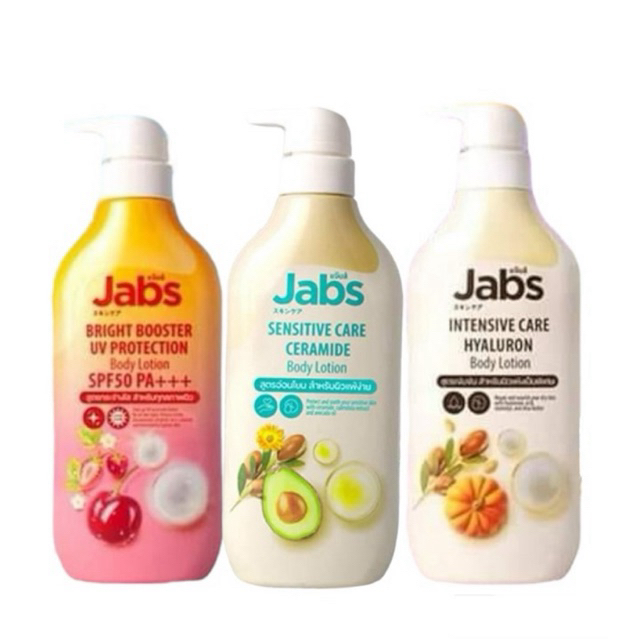 โลชั่นแจ๊บส์ กันแดดแจ๊บส์ Jabs โลชั่นบำรุงผิวกาย  ปริมาณ450ml