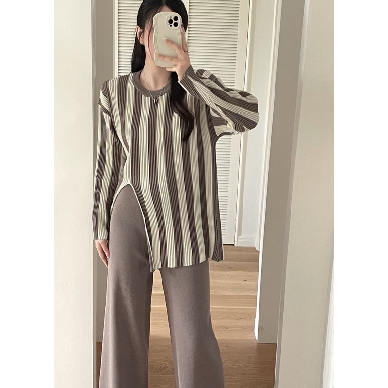 แอร์พอร์ตเซ็ต เซ็ตไหมพรมลายทาง