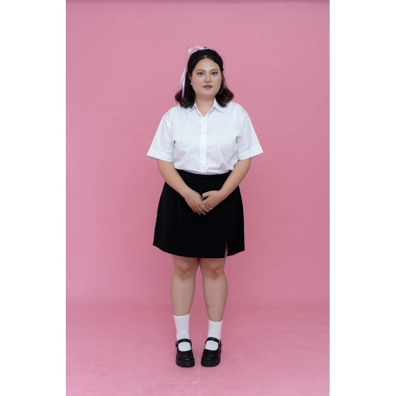 ♡กระโปรงทรงเอ ♡(สาวอวบ) เอว 36-45 (ผ่าหน้ายาว20) ราคา ถูกที่สุด ดีลบีเคเค แกลเลอรีภาพที่ 4