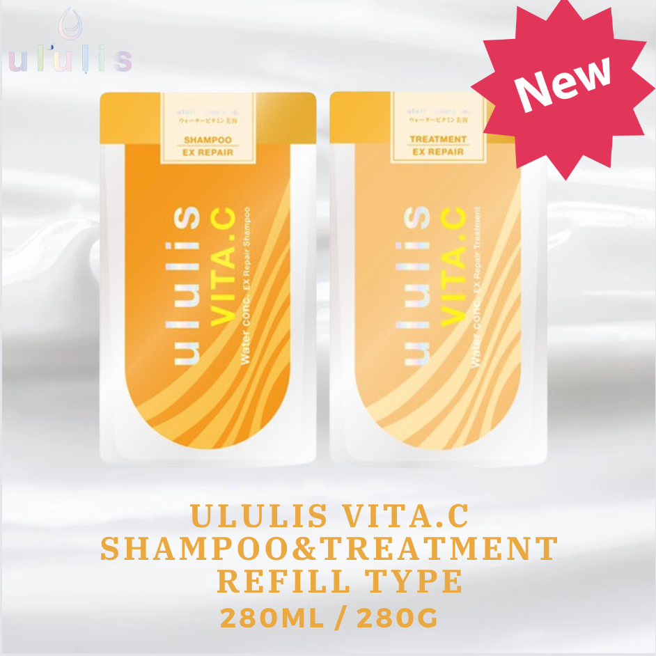 [ululis] 【refill】 VITA.C  Shampoo 280ml Treatment 280g [Direct from Japan]