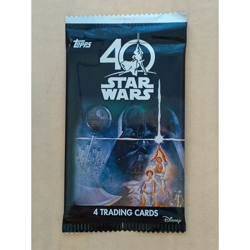 (Sealed Pack) ซองการ์ด สตาร์ วอร์ ฉลองครบรอบ 40 ปี (STAR WARS : 40th ANNIVERSARY CARD) (4 Cards pack