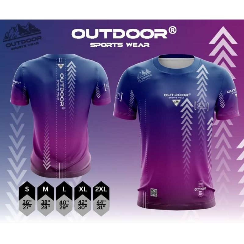 เสื้อกีฬาแขนสั้น Outdoor เนื้้อผ้าโพลีเอสเตอร์ ผ้าหนานุ่ม ใส่สบาย ไม่ร้อน มีหลายสีให้เลือก ราคา ถูกที่สุด ดีลบีเคเค แกลเลอรีภาพที่ 3