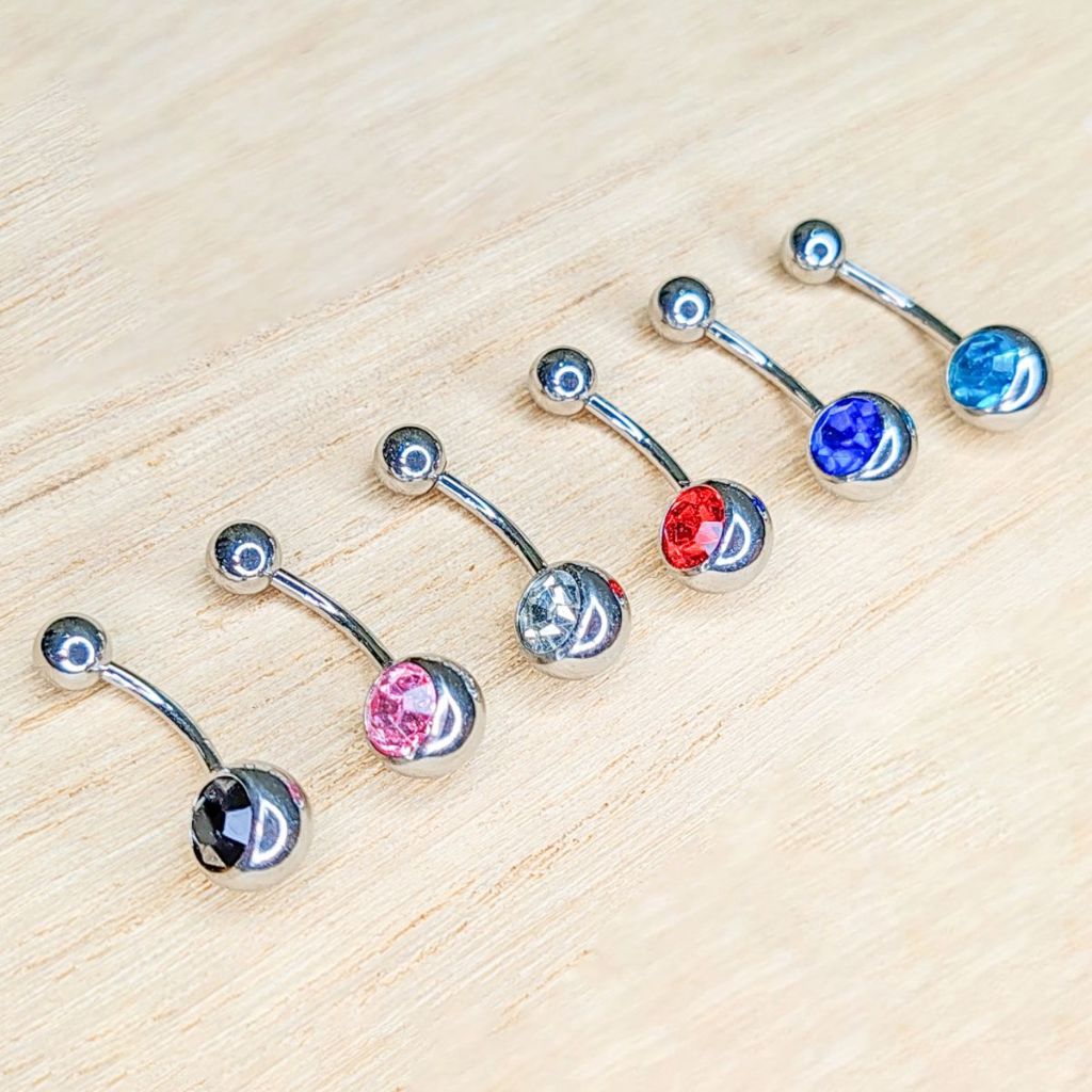 จิวสะดือสแตนเลส จิวห้อยสะดือ หรือใส่หู 1 ชิ้น ราคา 19 บาท
