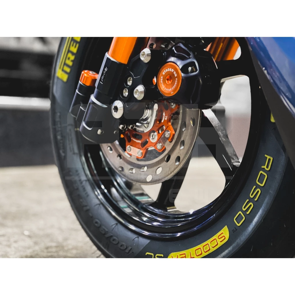 จานเบรคแต่ง จานดิส น้าคม รูเฉียง 190mm และ 220mm สำหรับ Honda Giorno 125 thumbnail 6