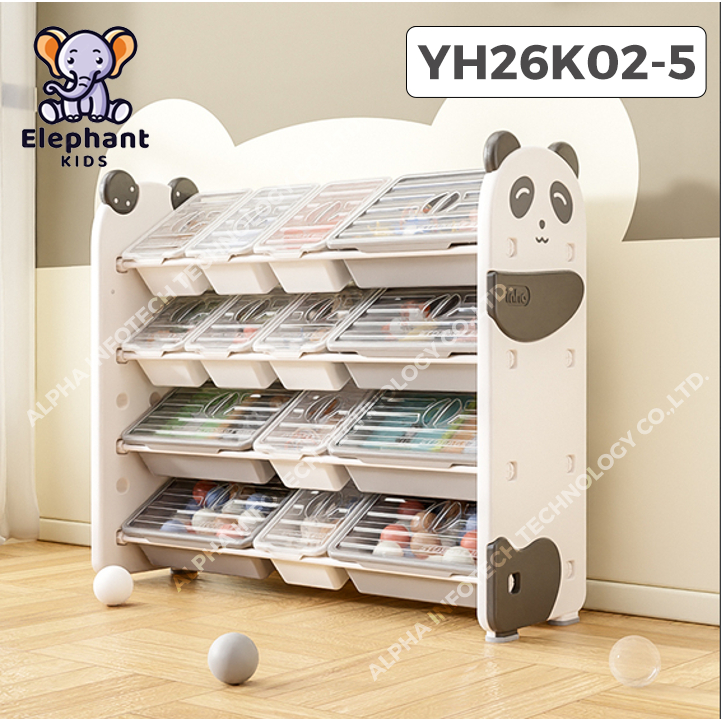 ชั้นเก็บของ เก็บของเล่น วางของเด็ก ลายแพนด้า YH26K02