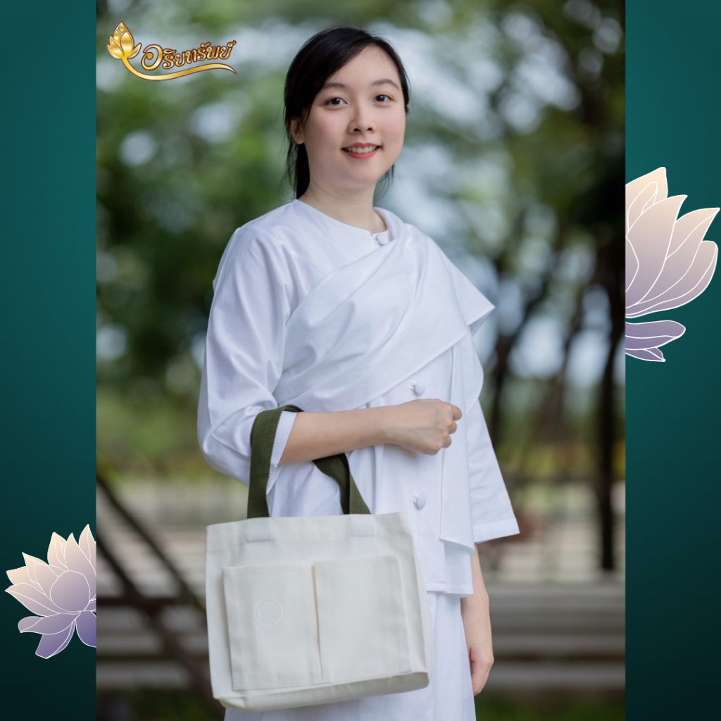 กระเป๋าผ้า ใบกลาง ทนทาน จุของได้เยอะ