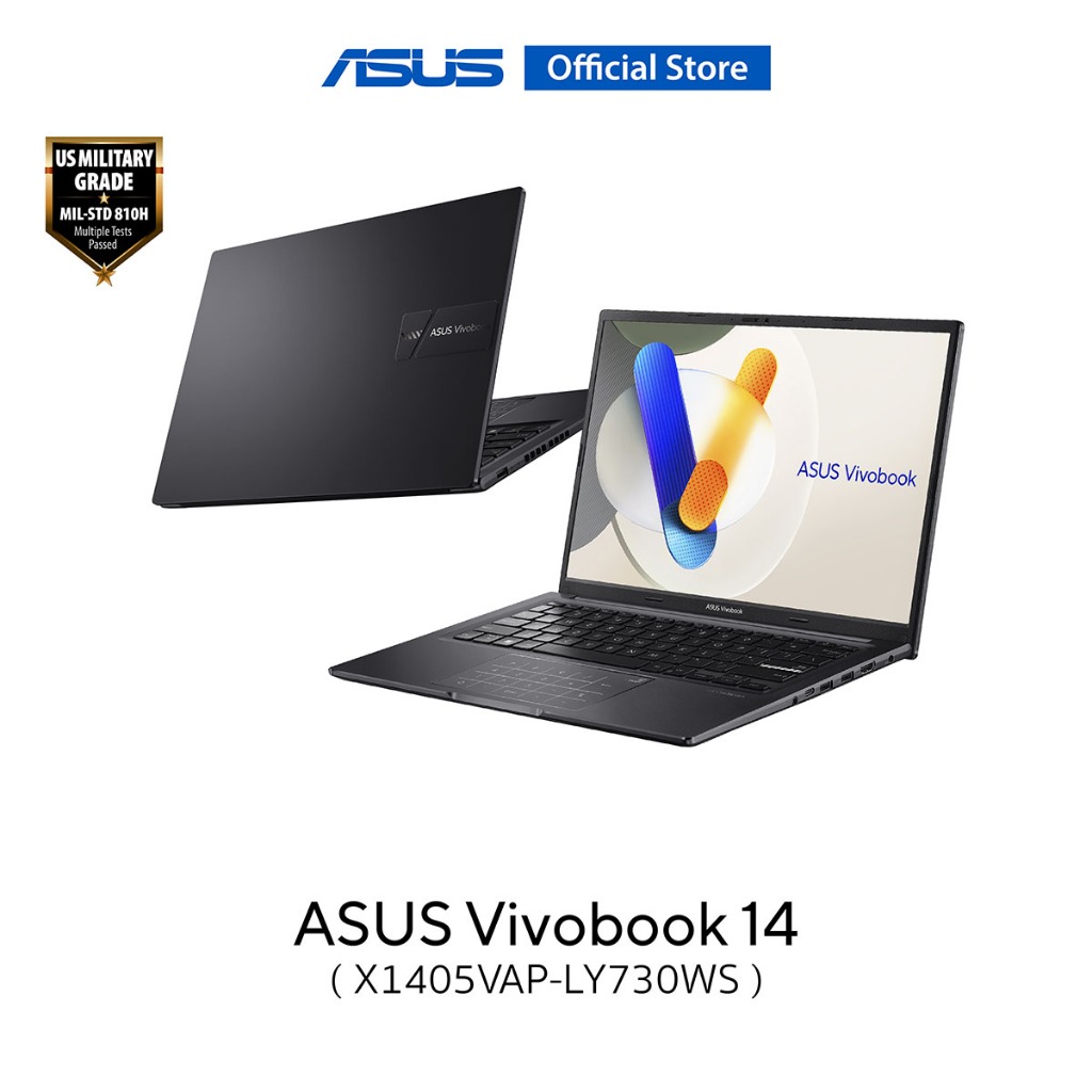 ASUS Vivobook 14 (X1405VAP-LY730WS) thin and light laptop, 14" WUXGA, Intel i7-150U, RAM16GB, 1TB SS