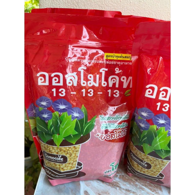 ปุ๋ยออสโมโคท ปุ๋ยละลายช้า 1 กิโลกรัม  3เดือนใส่ครั้ง  สูตร 13-13-13