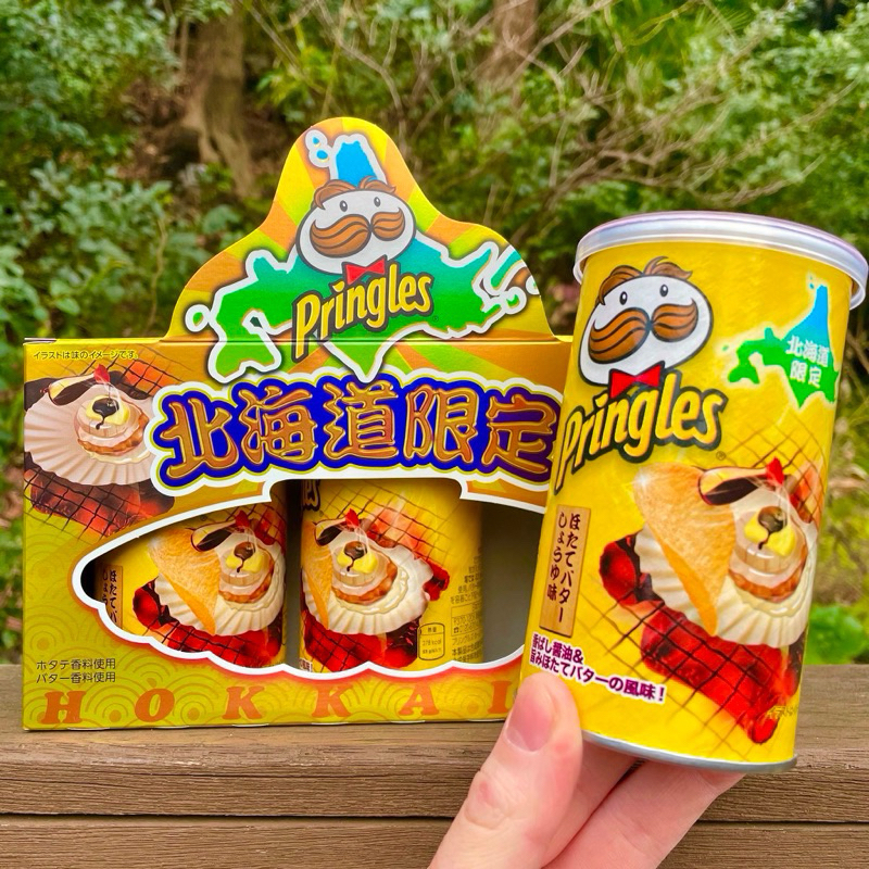 พร้อม​ส่ง​ Pringles Scallop butter soy sauce 1แพคได้3กระป๋อง