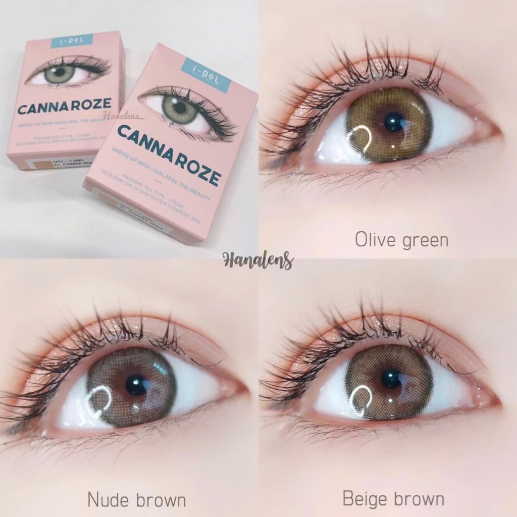 Hanalens/idollens รุ่น cannaroze เลนส์รายปี
