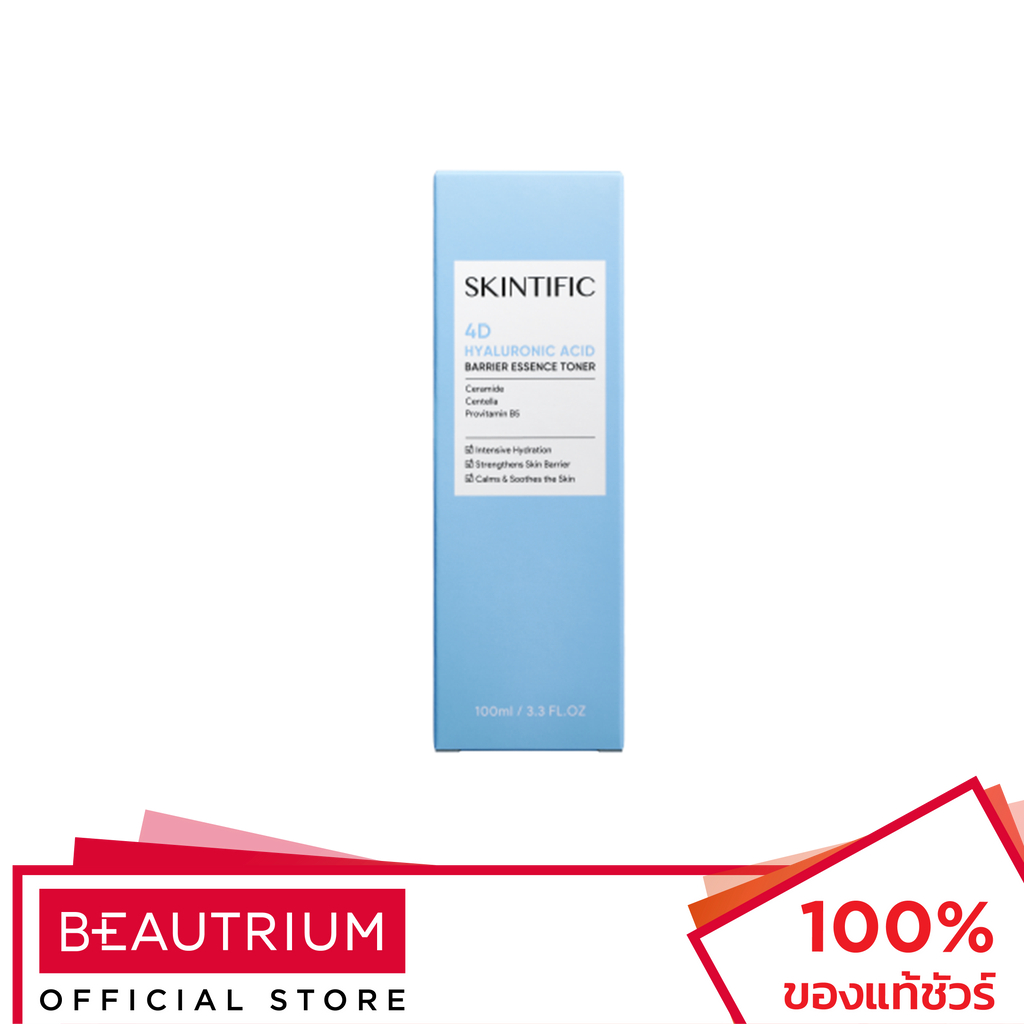 SKINTIFIC 4D Hyaluronic Acid Barrier Essence Toner โทนเนอร์ 100ml