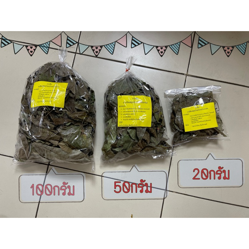 ใบรางจืด ชารางจืด ตากแห้ง