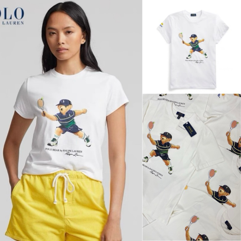 Polo bear T-shirt เสื้อยืดแบรนด์ดัง ดีเทลสกรีนลายน้องหมี ในธีมสปอร์ต น่ารักสดใสมากค่า