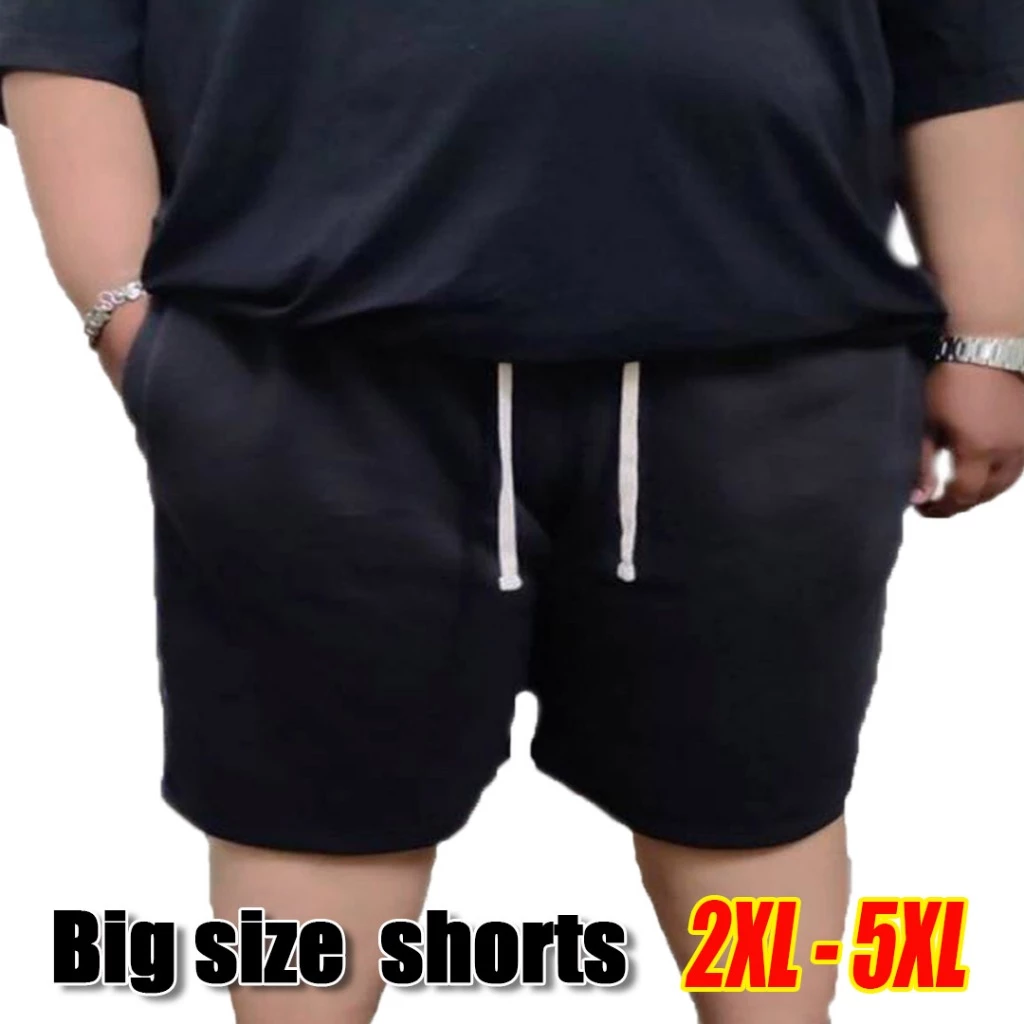 Big Size !!! กางเกงขาสั้นไซส์ใหญ่ ใหญ่มากกกกๆๆ 2XL-5XL รุ่นขาเรียบ กางเกงวอร์ม ผ้าสำลี ผ้านุ่ม ใส่สบาย ใส่ได้ทั้งหญิง ช