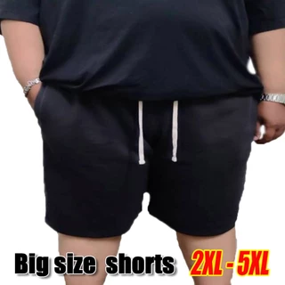Big Size !!! กางเกงขาสั้นไซส์ใหญ่ ใหญ่มากกกกๆๆ 2XL-5XL รุ่นขาเรียบ กางเกงวอร์ม ผ้าสำลี ผ้านุ่ม ใส่สบาย ใส่ได้ทั้งหญิง ช