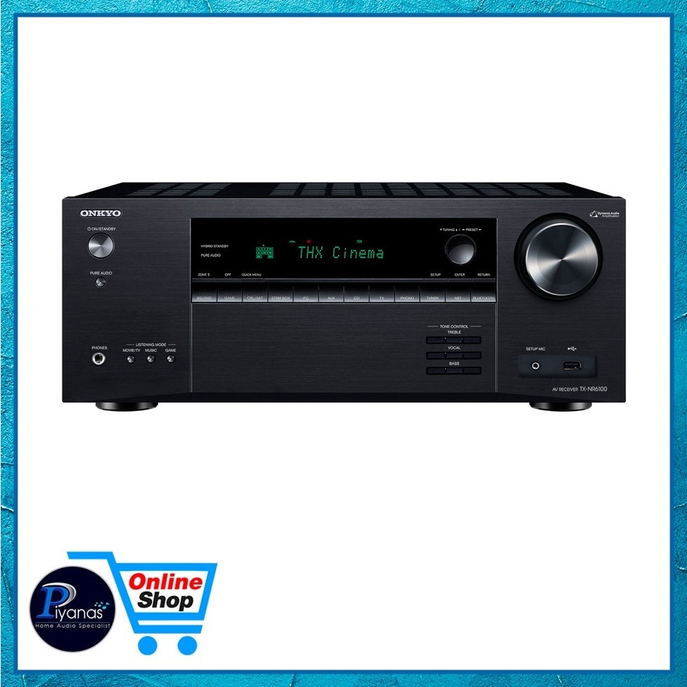 ONKYO : TX-NR6100 (BLACK) 7.2-Channel THX Certified AV Receiver /Piyanas Electric/ Piyanas (ปิยะนัส)