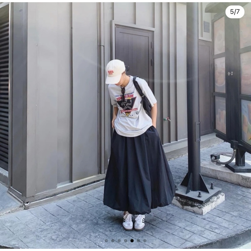 กระโปรงสีดำ ร้านPPLAIN