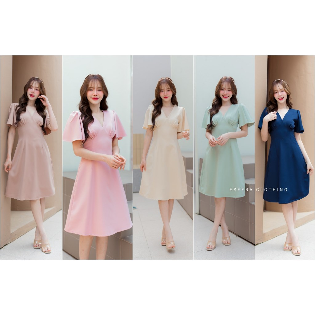 ⚡️สั่งทางLive&vdoลด100🔥DR086-1 Jamille longly Dress เดรสน่ารัก