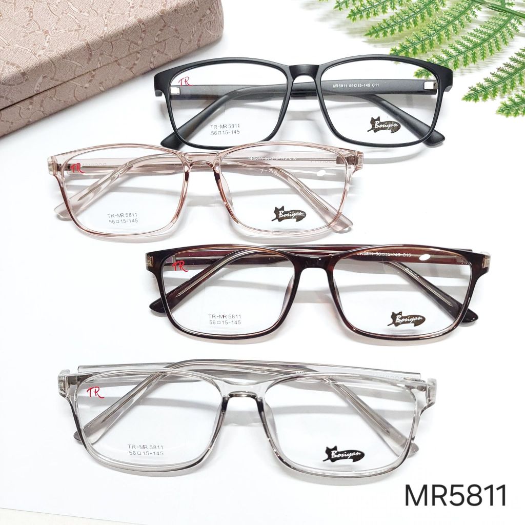 กรอบแว่น BOSIYAN รุ่น MR 5811 งานTR90 ดัดปรับขาได้ แข็งแรง ทนทาน นำไปตัดเลนส์ได้จ้า