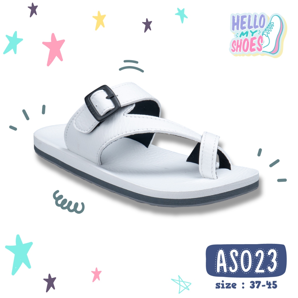 รองเท้าแตะลำลองแบบหูหนีบ พื้นยางพารากันลื่น รุ่น AS023  สินค้าตรงปก จัดส่งไว แท้100%