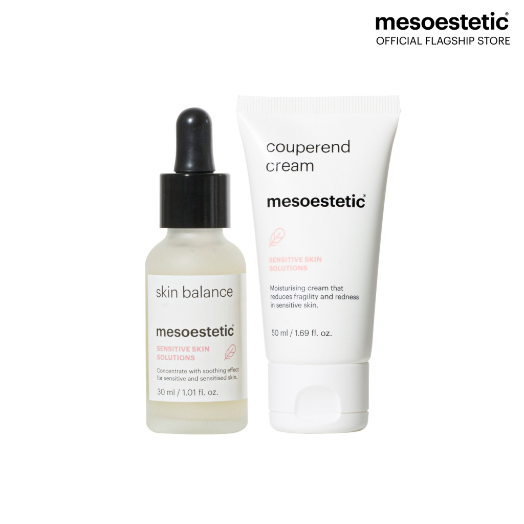 skin balance 30 ml + couperend cream 50 ml - ฟื้นบำรุงผิวแพ้ง่าย ผิวอ่อนแอ บอบบาง ที่มีอาการแดง อักเสบ