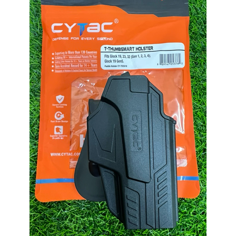 ซองพกนอกปลดนิ้วโป้ง Cytac G19 (GEN 1-5)