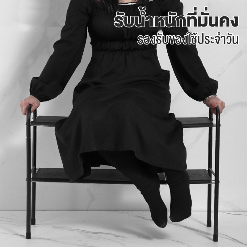 SENYACHU ชั้นวางของ พับเก็บได้ สําหรับอ่างล้างจาน ห้องครัว ชั้นวางของใต้ซิงค์ ยืดหดได้ถึง 88cm ชั้นวางในครัว - รูปที่ 3