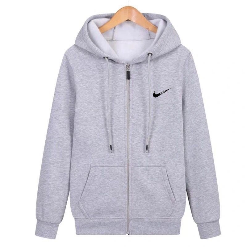 👕เสื้อกันหนาวแขนยาว มีฮู้ด แต่งซิป ทรงหลวม ขนาดใหญ่  เนื้อผ้าสำลี หนานุ่ม ใส่สบาย ใส่ได้ทั้งชาย หญิง มีพร้อมส่ง⛔