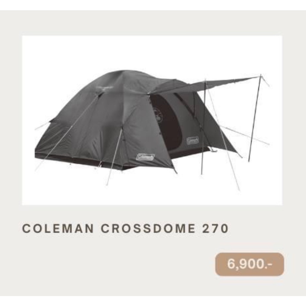 Coleman JP Cross Dome 270 สี charcoal New 2024