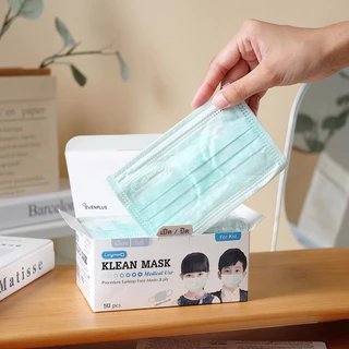 หน้ากากเด็ก✅ พร้อมส่ง✨5 สี ✅ KLEAN MASK กันฝุ่น PM2.5 หน้ากากอนามัย ทางการแพทย์ Medical Use LONGMED แมสเด็ก โต สีขาว