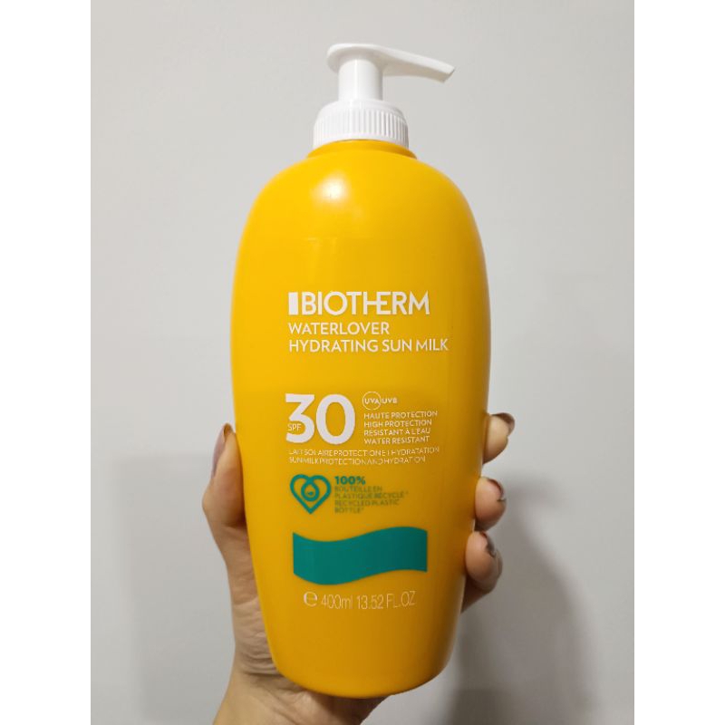 🔥💛Biotherm Waterlover Hydrating Sun Milk SPF30/SPF50+ 400ml./200ml.