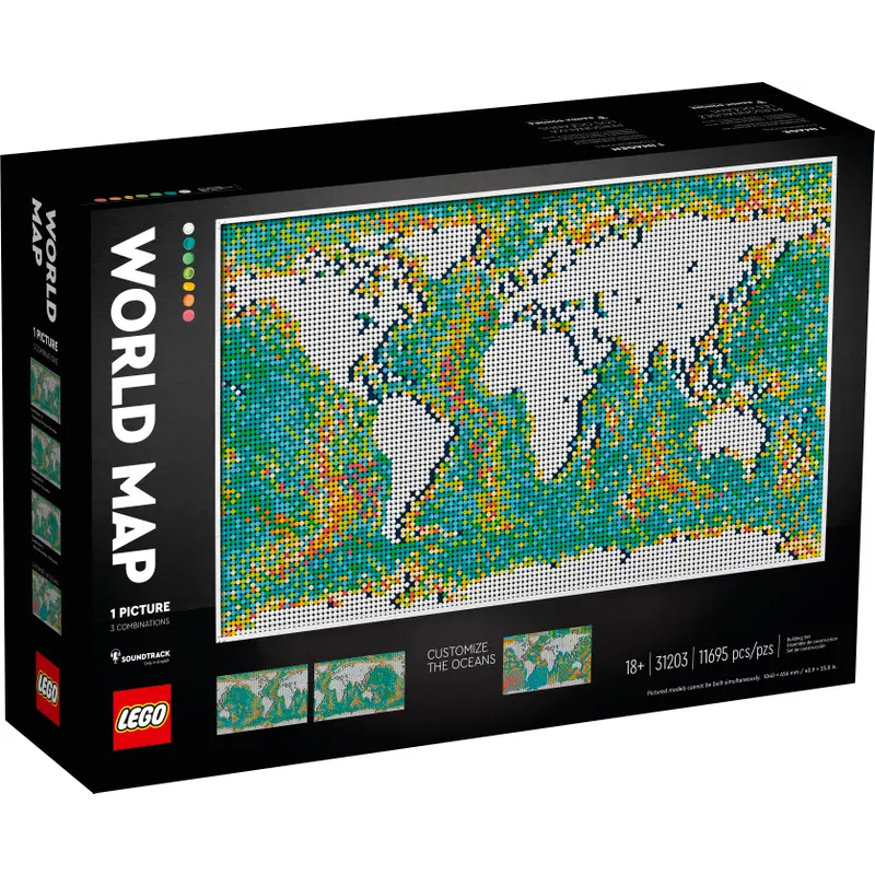 Lego World Map 31203 เลโก้แผนที่โลก ของแท้ [หายาก] ยังไม่ได้แกะกล่อง