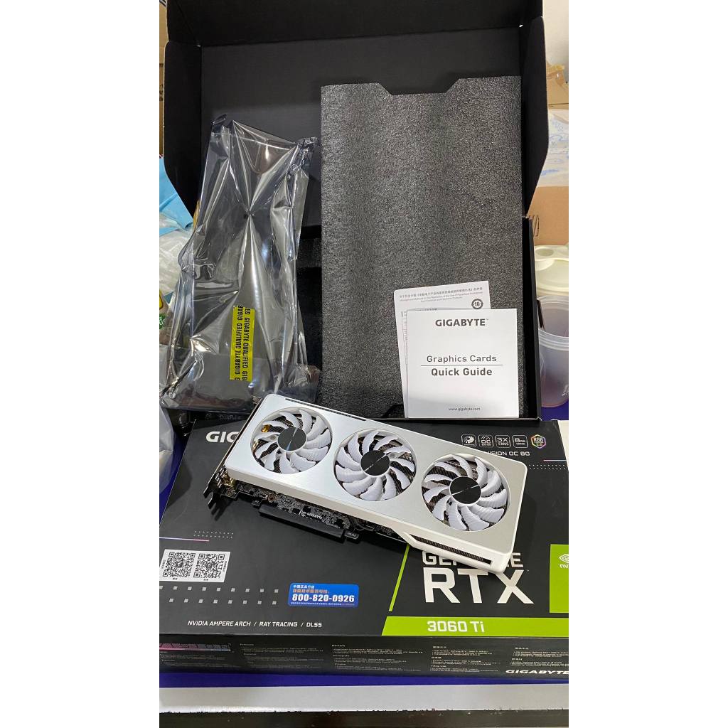 การ์ดจอ Gigabyte RTX 3060ti 8GB VISION , RTX 3060 ti