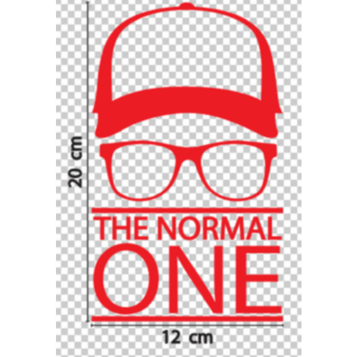 สติกเกอร์ คำพูด เจอร์เกน คล็อพพ์  THE  NORMAL  ONE ขนาด 12x20 ซม Jurgen Klopp ภาพ หมวก แว่น ทีม Liverpool ลิเวอร์พูล