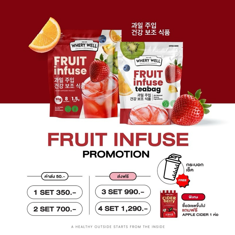 น้ำผลไม้หมัก Fruit infuse