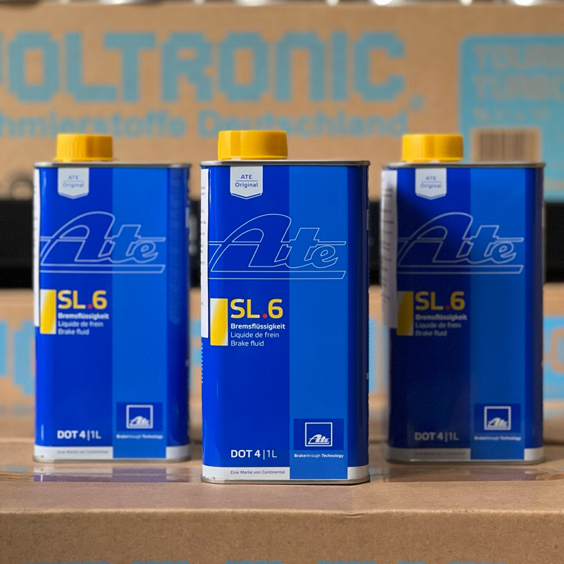 [ของแท้] น้ำมันเบรค ATE SL6 DOT4 Made in Germany ขนาด 1ลิตร