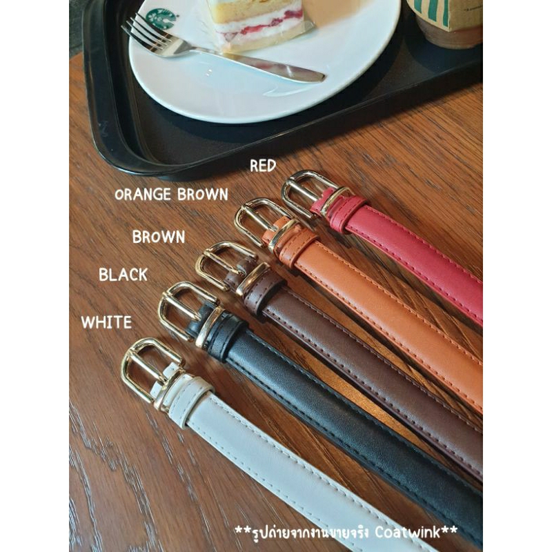COATWINK~เข็มขัดหนัง อะไหล่ทอง CLASSIC BELT