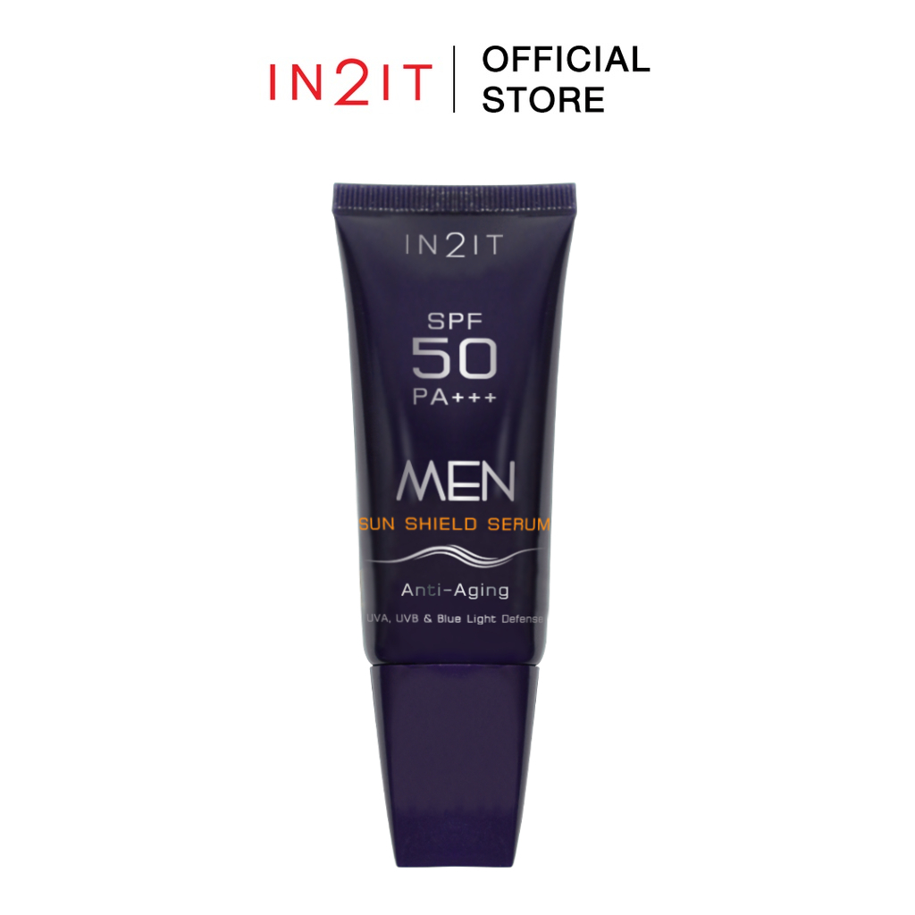 IN2IT MEN SUN SHIELD SERUM SPF50 PA+++ เซรั่มกันแดด [MSKM] 20g.