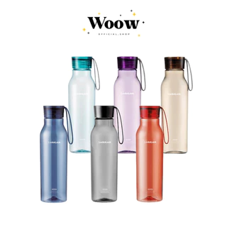 LocknLock ขวดน้ำดื่ม ECO BOTTLE 550 มล. รุ่น HLC644 ขวดน้ำพลาสติกแบบใส คุณภาพพรีเมียม พร้อมสายคล้อง