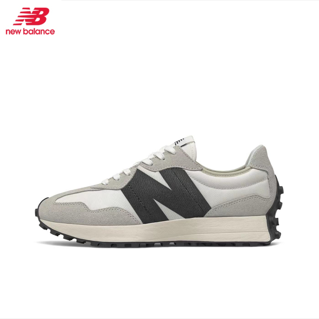 New Balance รองเท้าผ้าใบ รองเท้าแฟชั่น New Balance NB 327 ของแท้100% 【เทา - ดำ - ขาว】