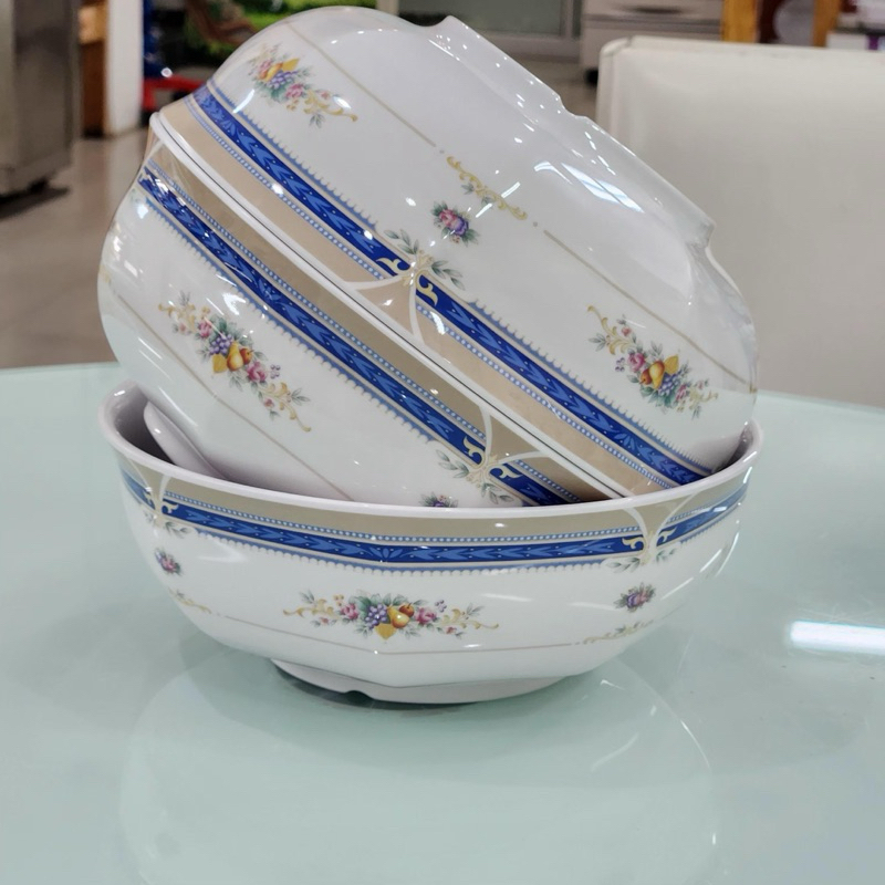 ชามเมลามีน 7นิ้ว(3ใบ)ตราBest more ลายอเมล่า ผลิตโดยศรีไทยซุปเปอร์แวร์โคราช