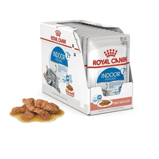 [12ซอง INDOOR 7+] Royal Canin อาหารเปียกแมว แมว 7ปี + INDOOR 7+ 12ซอง*85g