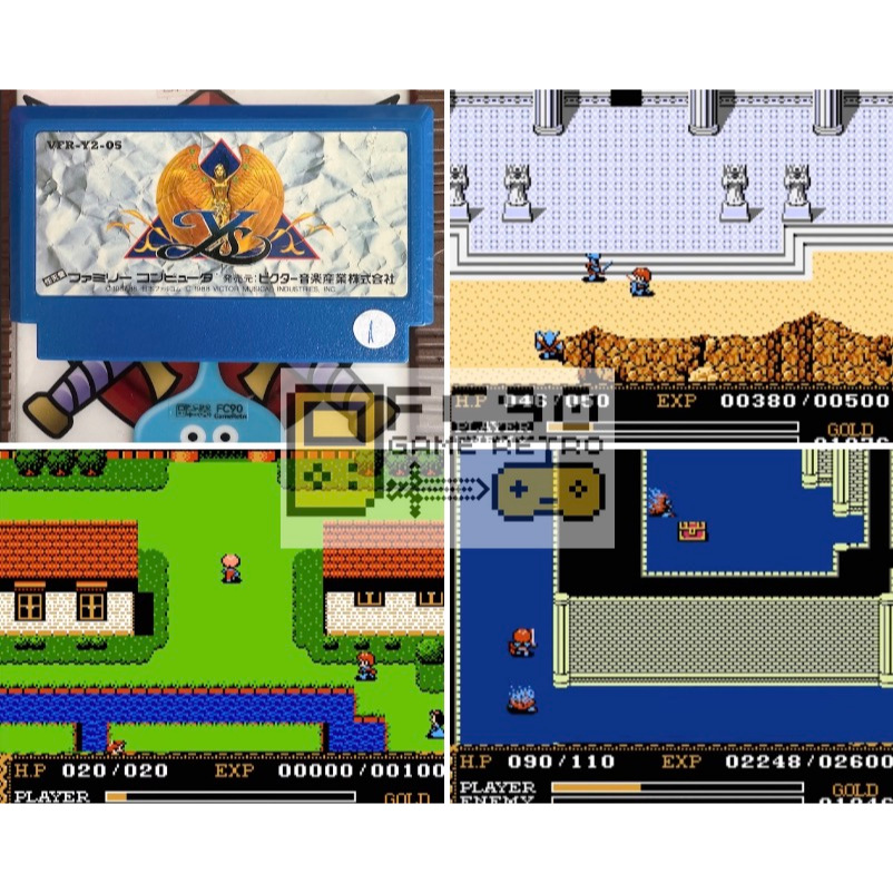 ตลับเกม Ys I : Ancient Ys Vanished [FC] ตลับมือสอง สำหรับนักสะสมเกมเก่ายุค90 ฟามิคอม Famicom 8bit