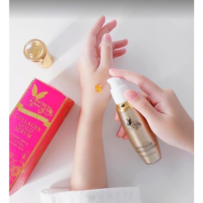 คอลาเจนทองคำ มาเชอรี่ บาย จูมิ Mache're by jumi Collagen Gold Serum MACHE’RE เซรั่มคอลลาเจนทองคำ 30 ml.