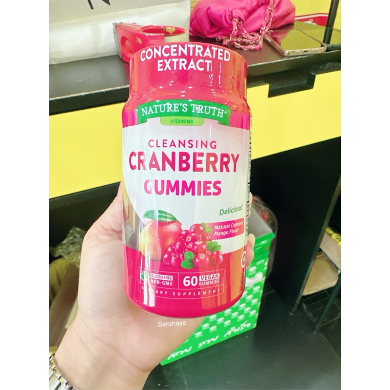 Nature’s truth cleansing cranberry gummies 60 Gummies ของแท้