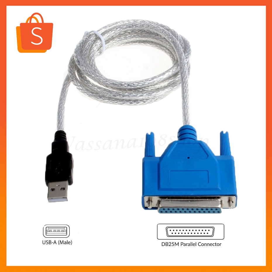 สายแปลง USB to Printer DB25 25-Pin Parallel Port Cable Adapter/USB to 36Pin Parallel Port Adapter Adaptor Cable 1.5M