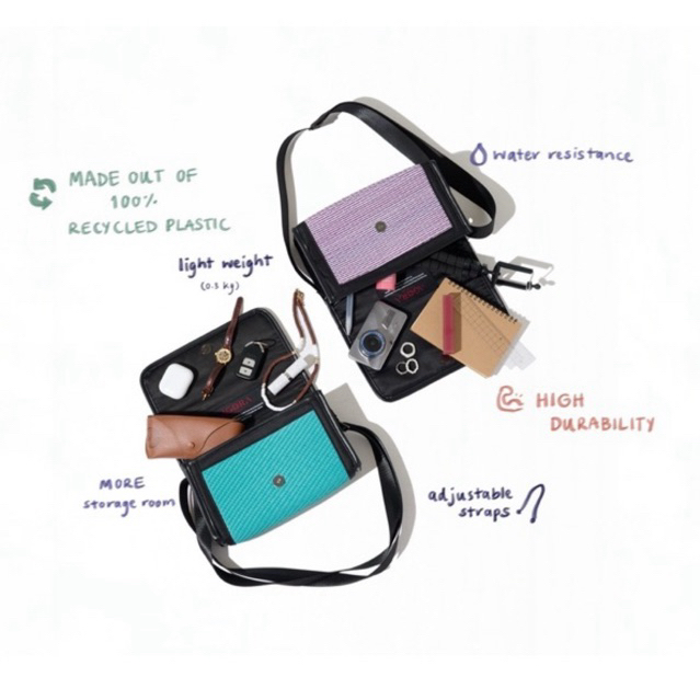 AGORA Cross Bag กระเป๋าสะพายข้าง น้ำหนักเบา ปรับสายได้ กระเป๋าผู้หญิง