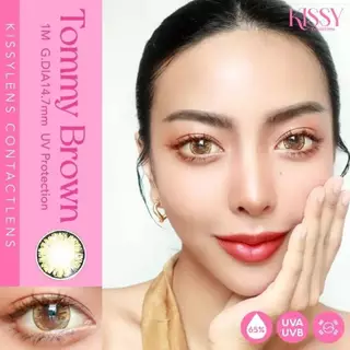 คอนแทคเลนส์ ตาโต Tommy (Kissy) ค่าอมน้ำ 65 % เกล็ดหิมะเกล็ดน้ำแข็ง บิ๊กอายลายฮิตสุด ตาเป็นประกาย