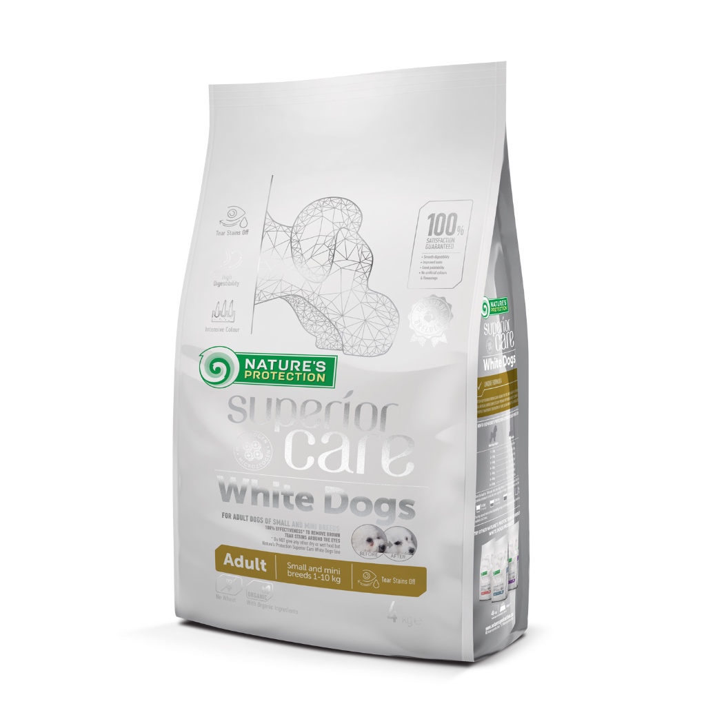 Nature's Protection white dog "ADULT LAMB" small and mini breed 1.5,4กิโลกรัม